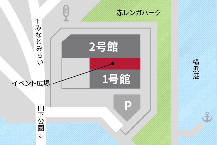 イベント開催場所の地図