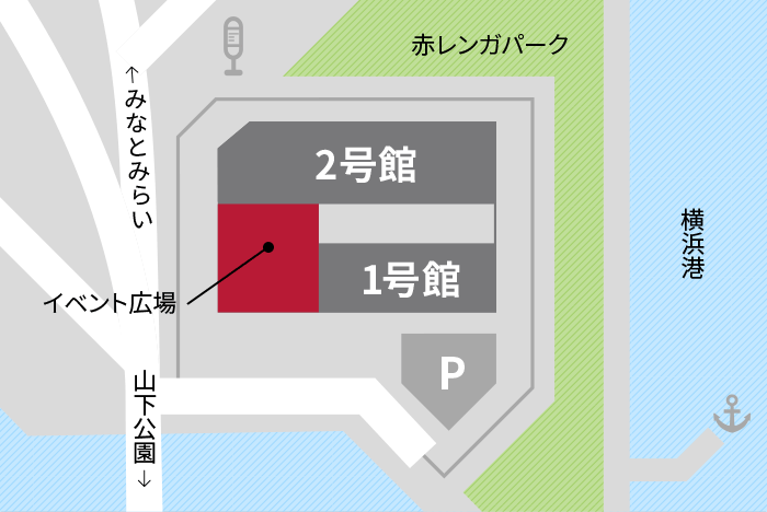 イベント開催場所の地図