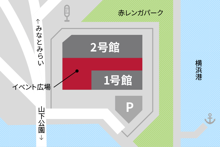 イベント開催場所の地図