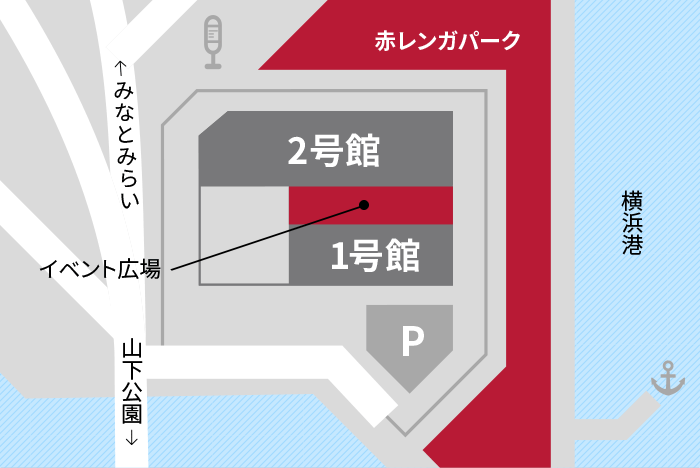 イベント開催場所の地図