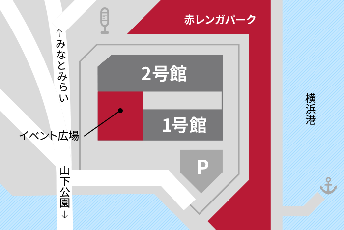 イベント開催場所の地図