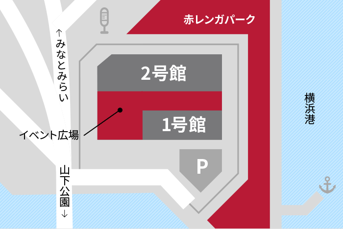 イベント開催場所の地図
