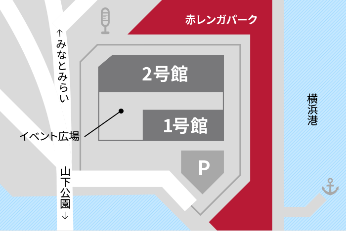 イベント開催場所の地図