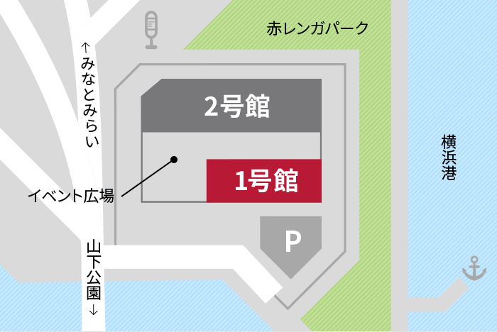 イベント開催場所の地図