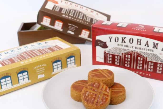 横浜赤レンガガレット（プレーン、 チョコレート、塩キャラメル）