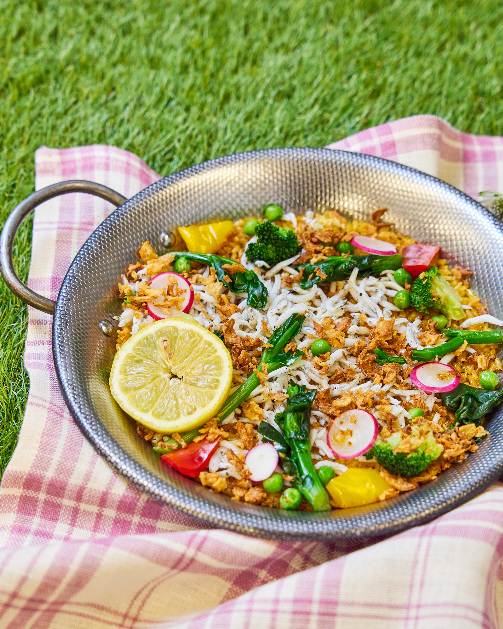 しらすと春野菜のパエリア