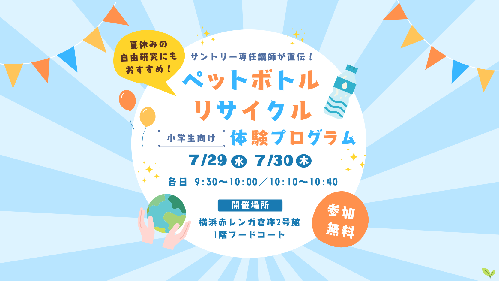 ペットボトルリサイクル体験プログラム