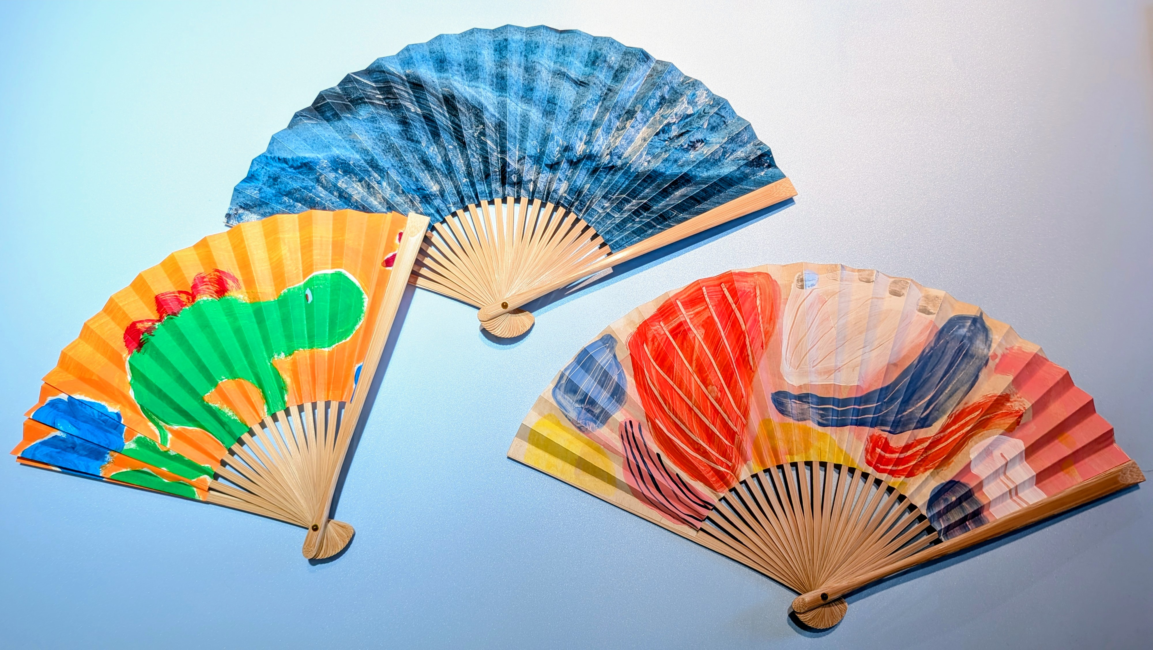 【新商品】手描きの扇子