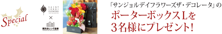 「サンジョルデイフラワーズザ・デコレータ」の ポーターボックスLを3名様にプレゼント！