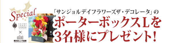 「サンジョルデイフラワーズザ・デコレータ」の ポーターボックスLを3名様にプレゼント！