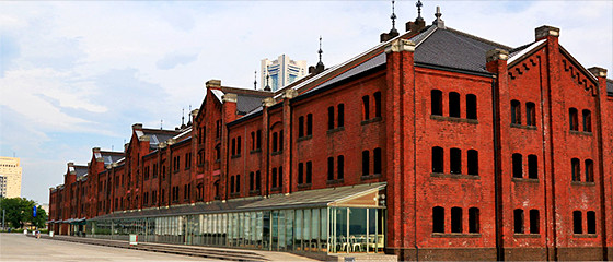 Building No.2 upon construction, “Front of Red Brick Warehouse”