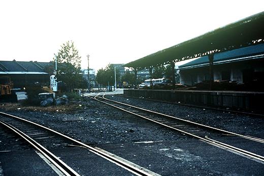 Red bricks viewed from the former Yokohama Minato Station (Port of Yokohama collection)